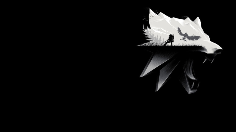 origami, 1080P, indoors, no People, creativity, The Witcher 3: Wild Hunt, video games, The Witcher, copy space, black And White, halloween, white color