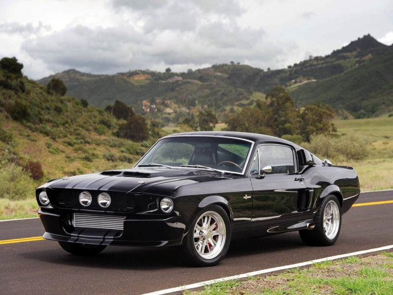 the sky, no People, tuning, road, гт500, car, driving, classic, retro Styled, landscape, headlight, sky, Mustang, gt500, road trip, mode of transportation