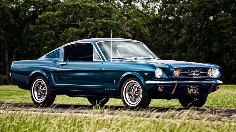 blue, chrome, engine, style, transportation, antique, Fastback, plant, coupe, nostalgia, car, stationary, mode of transportation, luxury, front View, mode of Transport