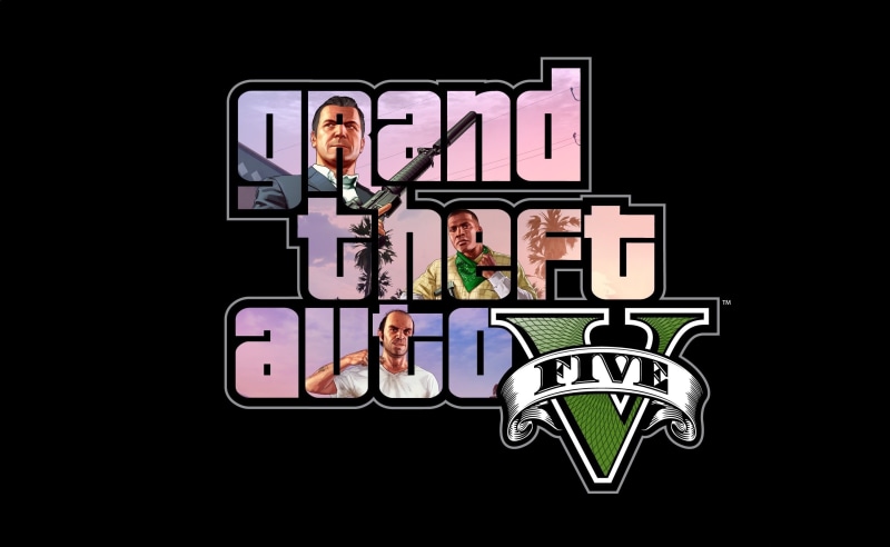 digital, business, v, text, franklin, sky, indoors, large group of objects, gta, communication, 2K, black background, illuminated, main, Grand Theft Auto