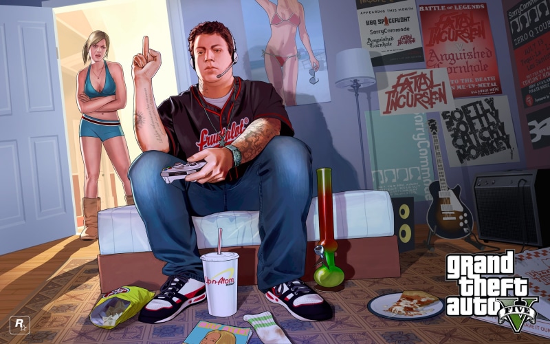 confidence, emotion, showing, 2K, cheerful, smiling, couple - relationship, illustration, young women, v, beer - Alcohol, man, video games, togetherness