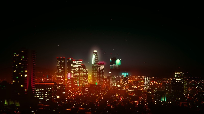 Skyscraper, Grand Theft Auto, Night, Los Santos, City, 1080P, Grand Theft Auto V