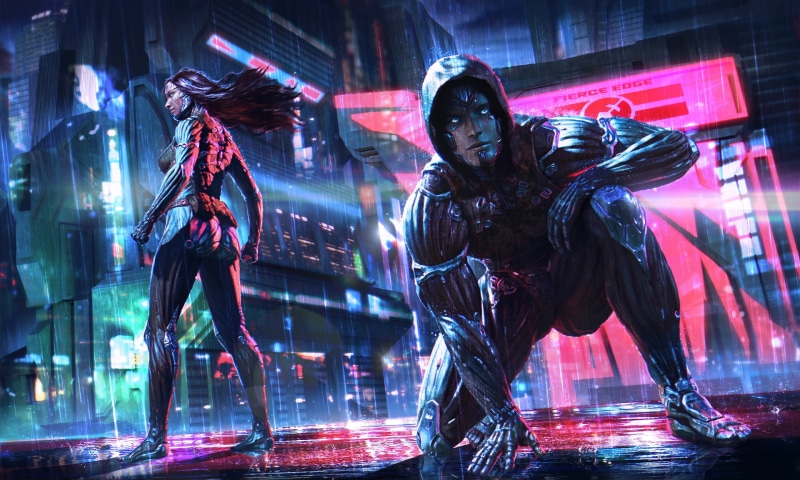 cyberpunk, adult, carniage, lighting equipment, event, enjoyment, young adult, architecture, performing arts event, science fiction, 1080P, venom, nightclub
