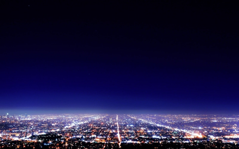 city Life, famous Place, downtown District, architecture, aerial View, no people, 1080P, copy space, tower, blue, modern, town, light - Natural Phenomenon