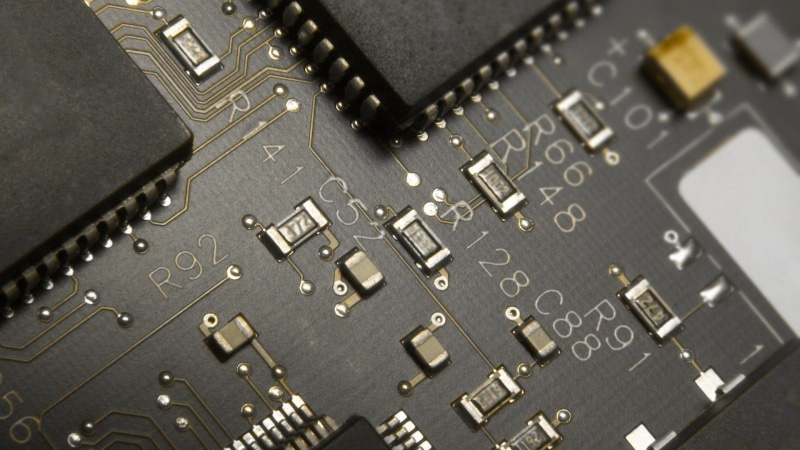 circuit, gray, board, 1080P, computer, hd, part, chips, background, black