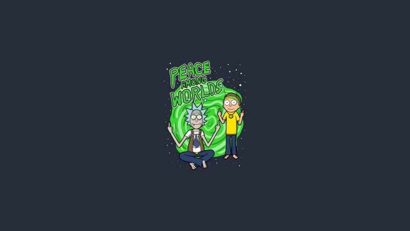 computer Graphic, green color, morty, backgrounds, copy space, Rick Sanchez, 1080P, light, shape, rick, studio shot, vector, one person, science, human representation