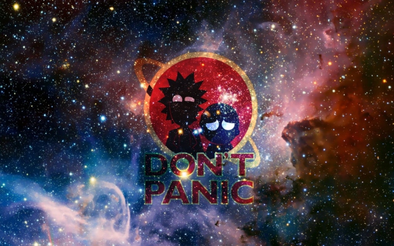 outdoors, 720P, sphere, panic, beauty in nature, astrology, rick, sky, milky way, science, dust, no people, Rick Sanchez, star - space, Rick and Morty
