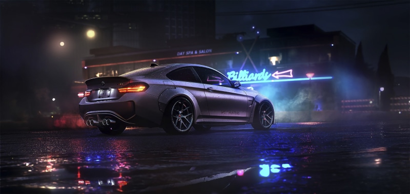 BMW, 1080P, car, reflection, BMW M4, vehicle