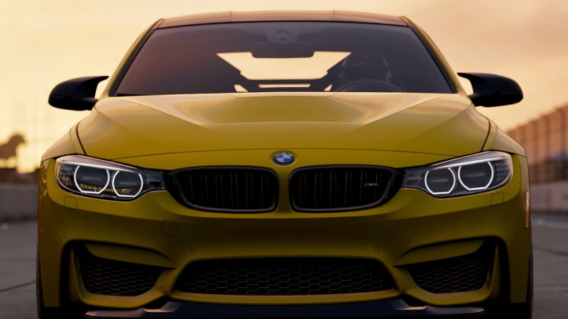 outdoors, vehicle, text, mode of transportation, BMW M4 GTS, taxi, number, BMW, motor vehicle, stationary, BMW M4, day, headlight, car, focus on foreground