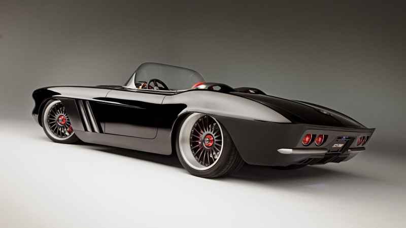motor vehicle, vehicle, convertible, gray background, personal land vehicle, 1080P, coupe, Chevrolet Corvette, wheel, black, simple background, driving