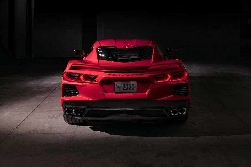 Chevrolet Corvette ( C8 ) Stingray, 5K, 2020, Chevrolet, Lights, Sports car, Corvette, Stingray