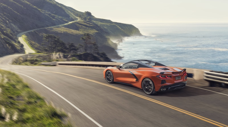 Supercar, Sport Car, Car, Chevrolet Corvette (C8), 5K, Vehicle, Chevrolet Corvette, Orange Car, Chevrolet