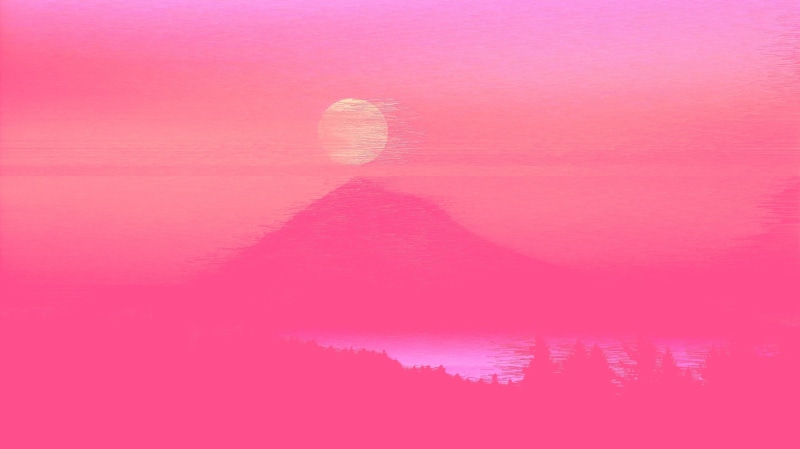 emotion, no people, indoors, reflection, water, neon aesthetic, pink color, nature, sky, 2K, day, textured, valentines day - holiday, pink background