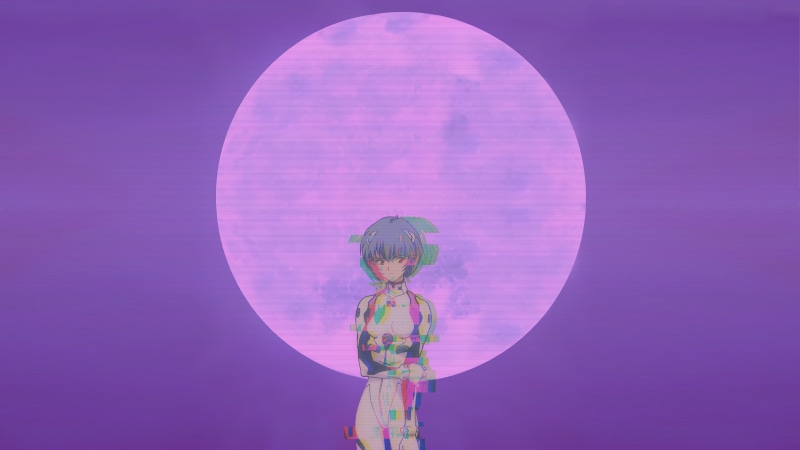 Ayanami Rei, Moon, 4K, Neon Genesis Evangelion