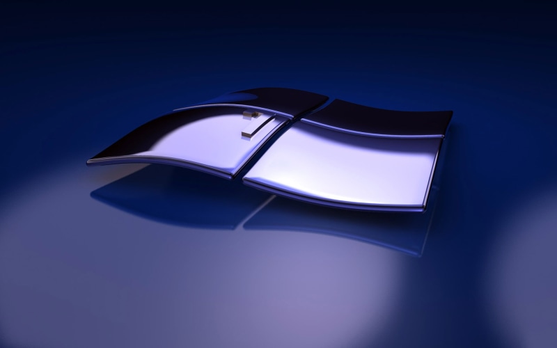 reflection, illuminated, blue background, paper, windows, hd, single object, simplicity, still life, copy space, learning, indoors, 1080P, close-up, Computers