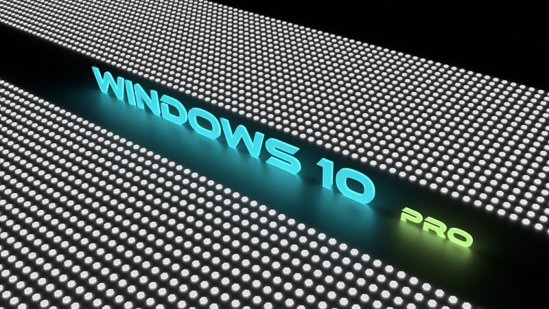 4K, Neon colors, Windows 10 Pro, 4K