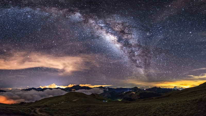 stars, field, starry, nature, milky way, 4K, night sky
