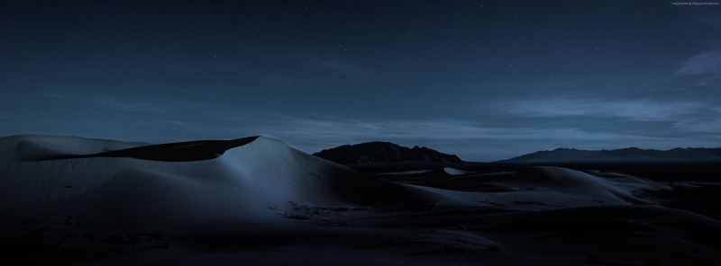 Dunes, macOS Mojave, 2K, 4K, Night