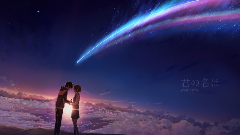 4K, Anime, mitsuha miyamizu, taki tachibana, your name, kimi no na wa ...