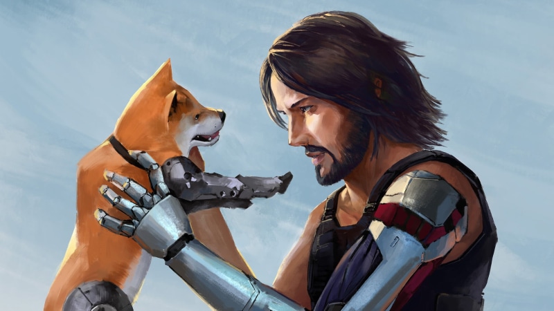 Puppy, Keanu Reeves, Dog, Cyberpunk, 1080P, Video Game, Cyberpunk 2077