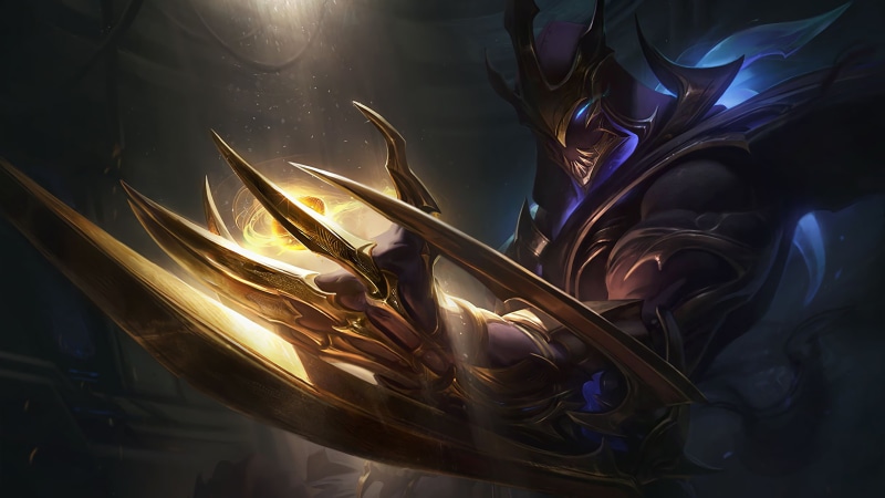 Zed (League of Legends), demon, skin, galaxy, Zed, League of Legends, video games, 4K