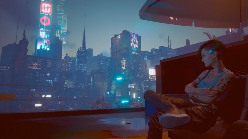 CD Projekt RED, tattoo, 1080P, Blade Runner 2049, NightCity, Cyberpunk 2077, Judy Alvarez