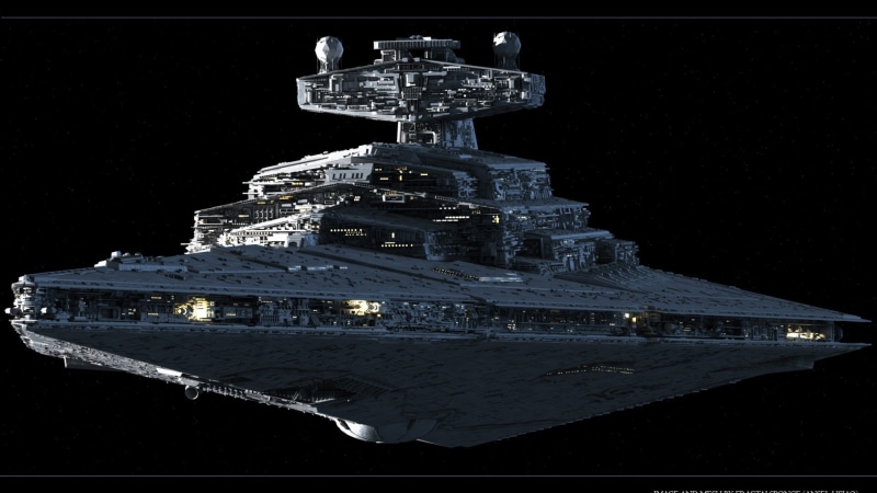 no people, cold temperature, building exterior, sky, snow, religion, building, place of worship, travel destinations, night, Star Destroyer, Star Wars