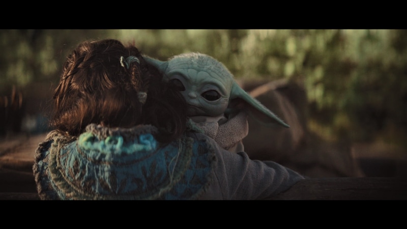 science fiction, The Mandalorian, Baby Yoda, 1080P, Star Wars, Yoda, movie scenes, space, tv series