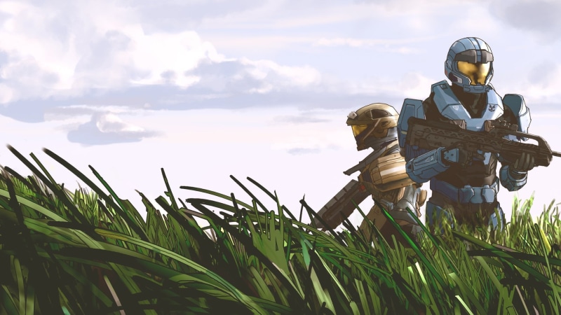 science fiction, Video Game Art, Halo Infinite, Halo Reach, video games, plants, 1080P