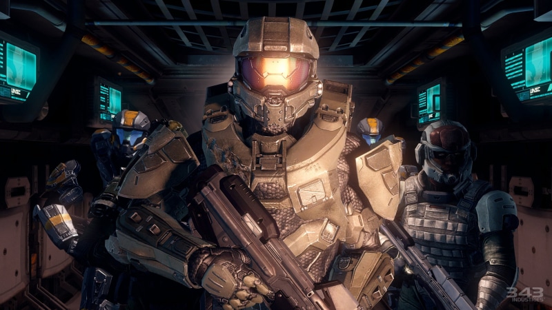 vehicle interior, mode of transportation, Halo 4, communication, safety, obscured face, air vehicle, protection, Master Chief, security, indoors