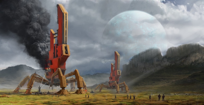 futuristic, environment, 4K