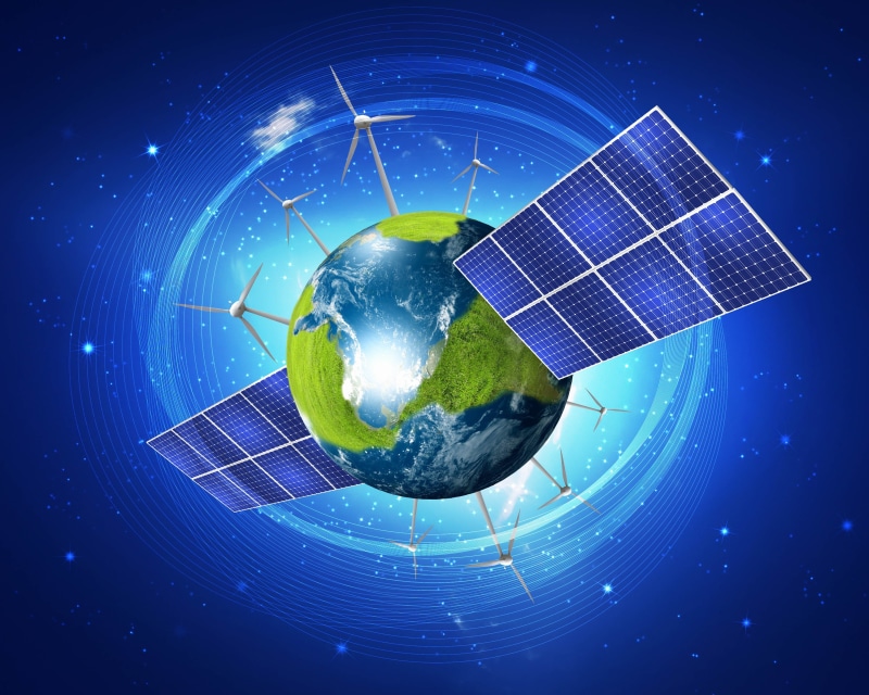 concepts, digital composite, illustration, world Map, sphere, technology, 2K, environmental Conservation, internet, globe - Man Made Object, turbines