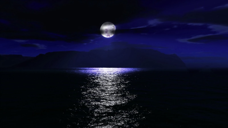 outdoor, night, summer, no people, sunrise, celestial body, coast, tranquil, ocean, cloud, yellow, scenery, light, 1080P, landscape, clouds, astronomy