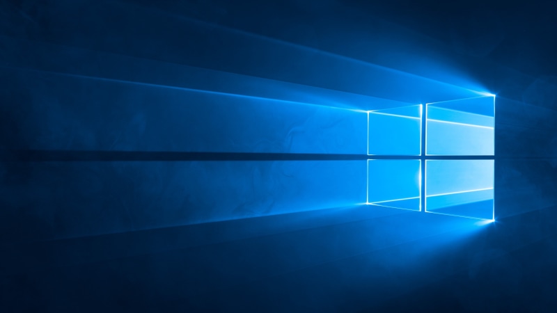 4K, blue, Windows 10, d, Microsoft, 5k, 4k, windows