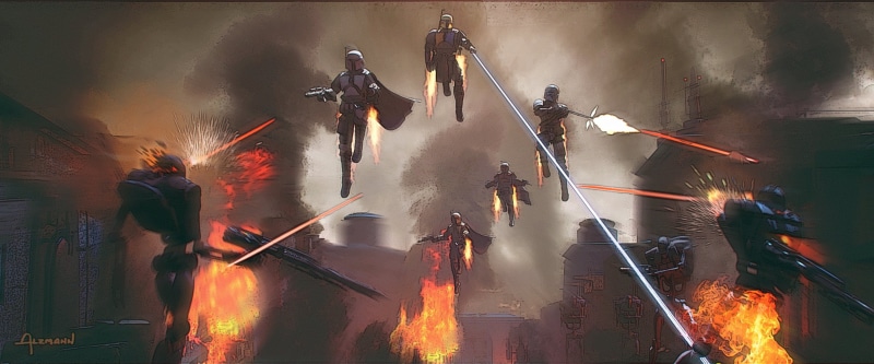 The Mandalorian, 2K, concept art, tv series