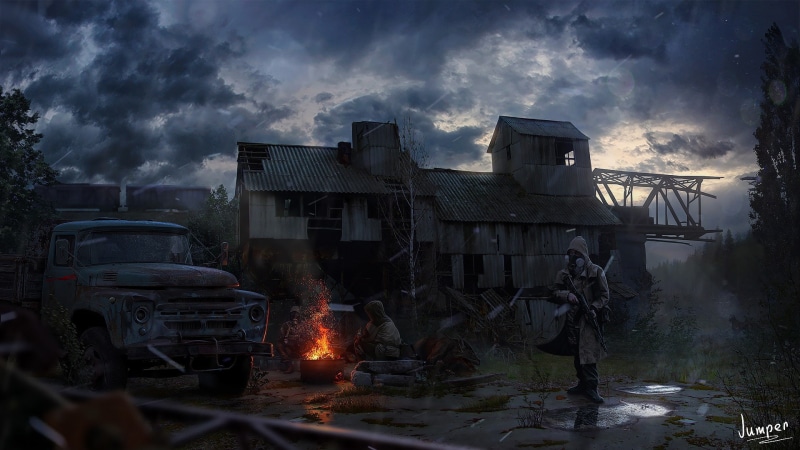 Stalkers, Stalker, Art, 1080P, Chernobyl, area, Concept, Pripyat