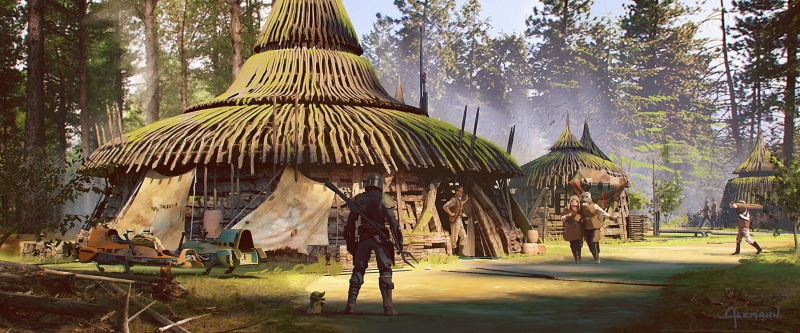 concept art, 2K, tv series, The Mandalorian