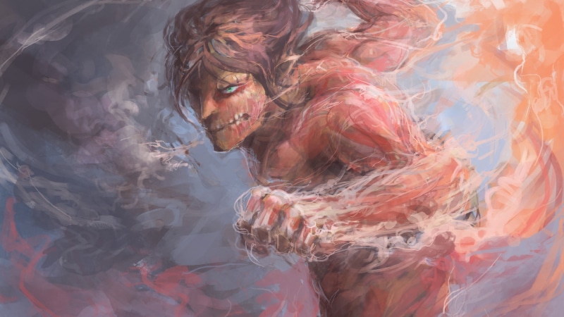 portrait, Shingeki no Kyojin, young adult, art and craft, leisure activity, 1080P, water, nature, form, anime, lifestyles, headshot, Rogue Titan, women