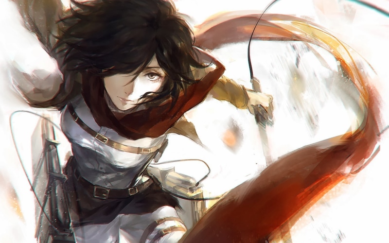 mikasa, leisure activity, sculpture, art and craft, women, Mikasa Ackerman, young adult, attack, one person, nature, young women, human representation
