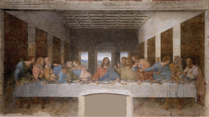 the, framed, religious, last, digital/artwork, supper, painting, hd, 1080P