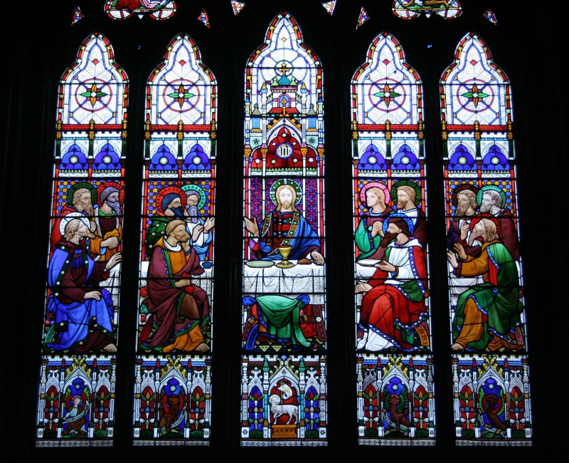 human representation, worship, building, ornate, stained glass, religion, multi colored, holy, place of worship, last, spirituality, jesus christ, followers