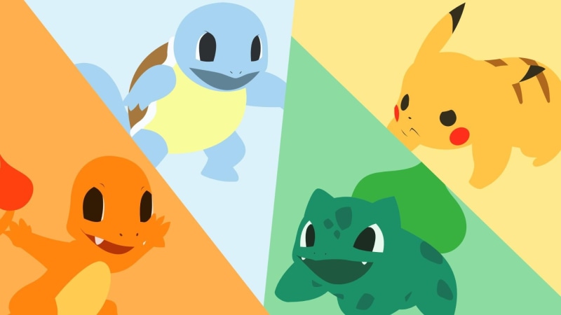 bulbasaur, initials, charmander, 1080P, pokemon, squirtle, pikachu