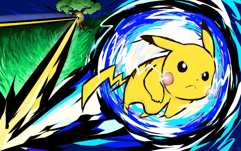 art and craft, Pikachu, character, 720P, craft, representation, close-up, day, pattern, indoors, Pokémon, creativity, blue, still life, drawing - art product
