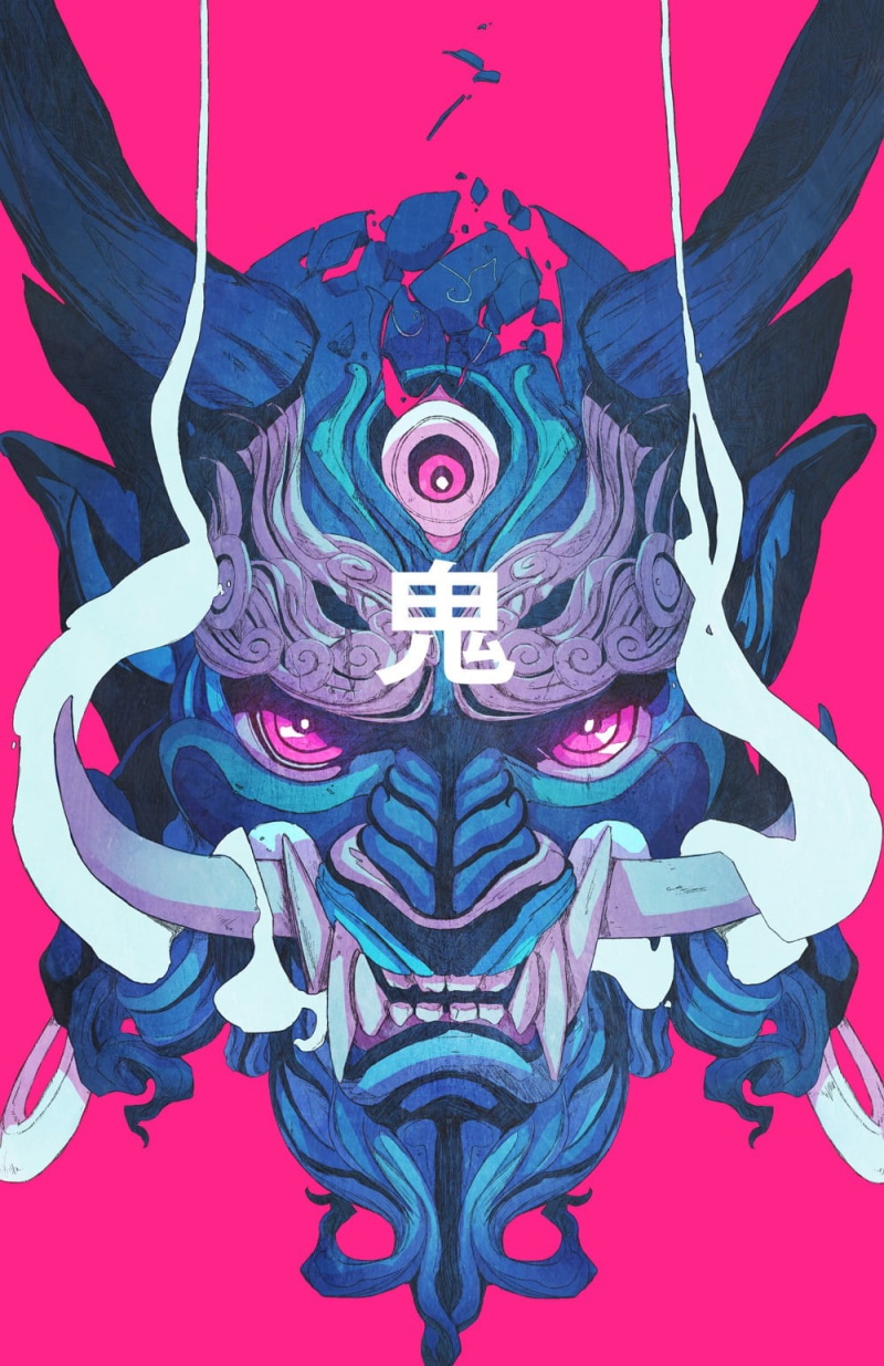 mask, Chun Lo, samurai, demon, 720P