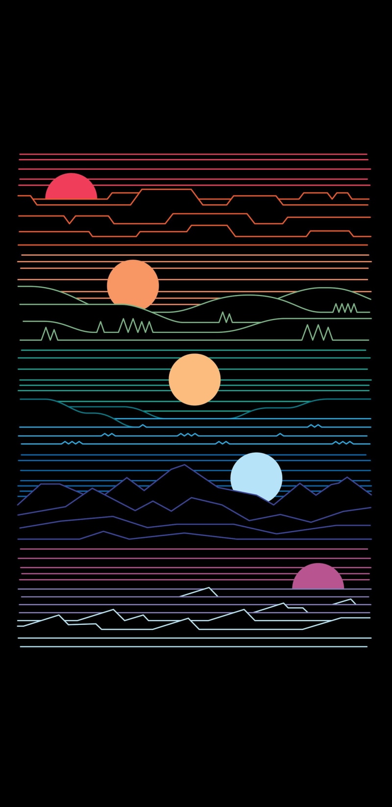 artwork, abstract, 2K, minimalism, circle, lines