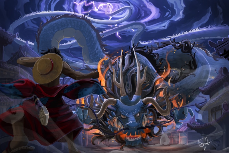 Kaido (One Piece), 2K, One Piece, Monkey D. Luffy