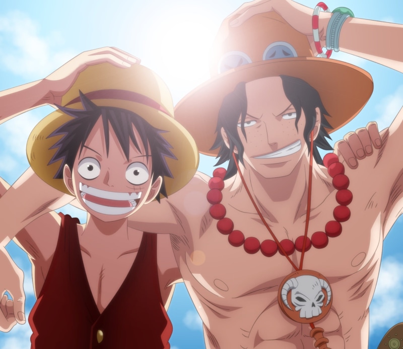 creativity, close-up, females, day, 1080P, Monkey D. Luffy, Portgas D. Ace, art and craft, two people, nature, holding, women, clothing, front view, uniform