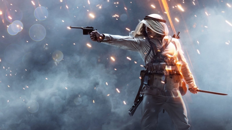 1080P, pistol, nature, uniform, military, three quarter length, portable information device, people, soldier, Ottoman Empire, clothing, aiming, holding