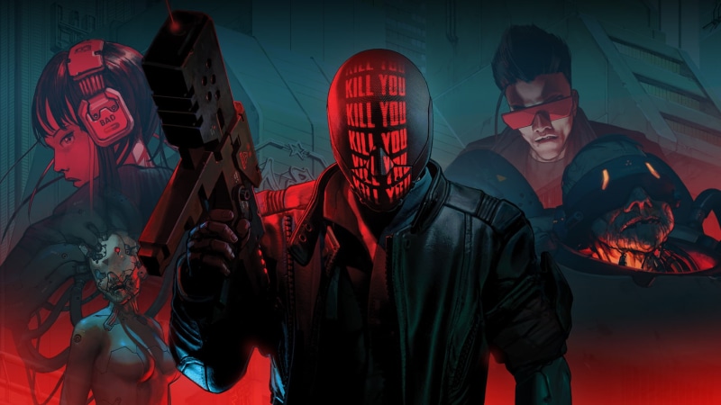 celebration, standing, lifestyles, mask - disguise, leisure activity, clothing, games, 2017 games, waist up, red, sunglasses, aggression, hd, ruiner, 1080P
