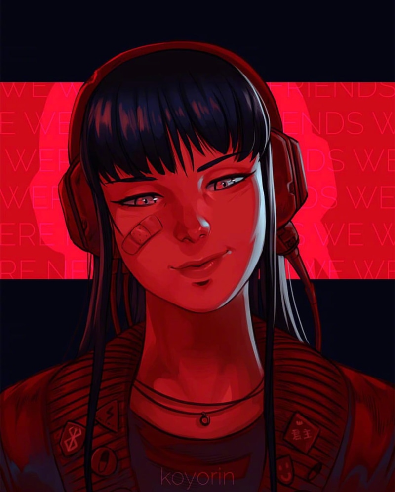 720P, portrait display, women, RUINER, artwork, her, portrait, digital art